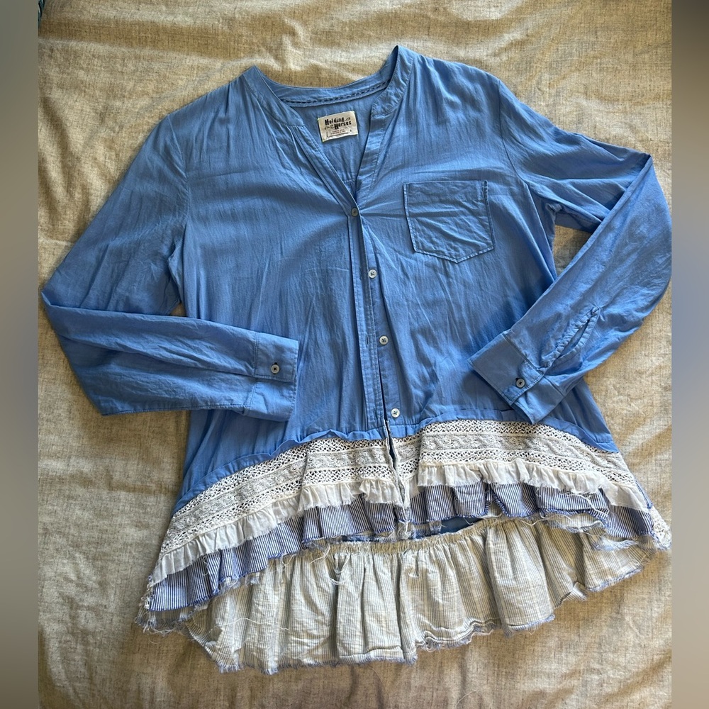 Anthropologie Holding Horses L/S Shirt, Size 6